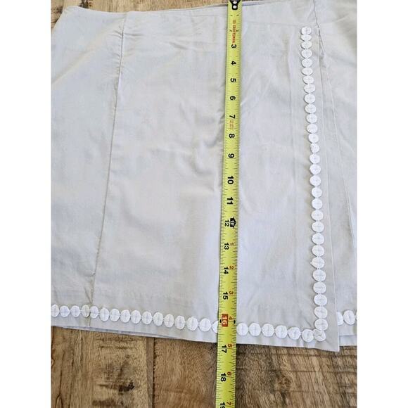 Caribbean Joe Women's Golf Skirt Tennis Skort Sz 10P White Side Slit NWT - Picture 2 of 9